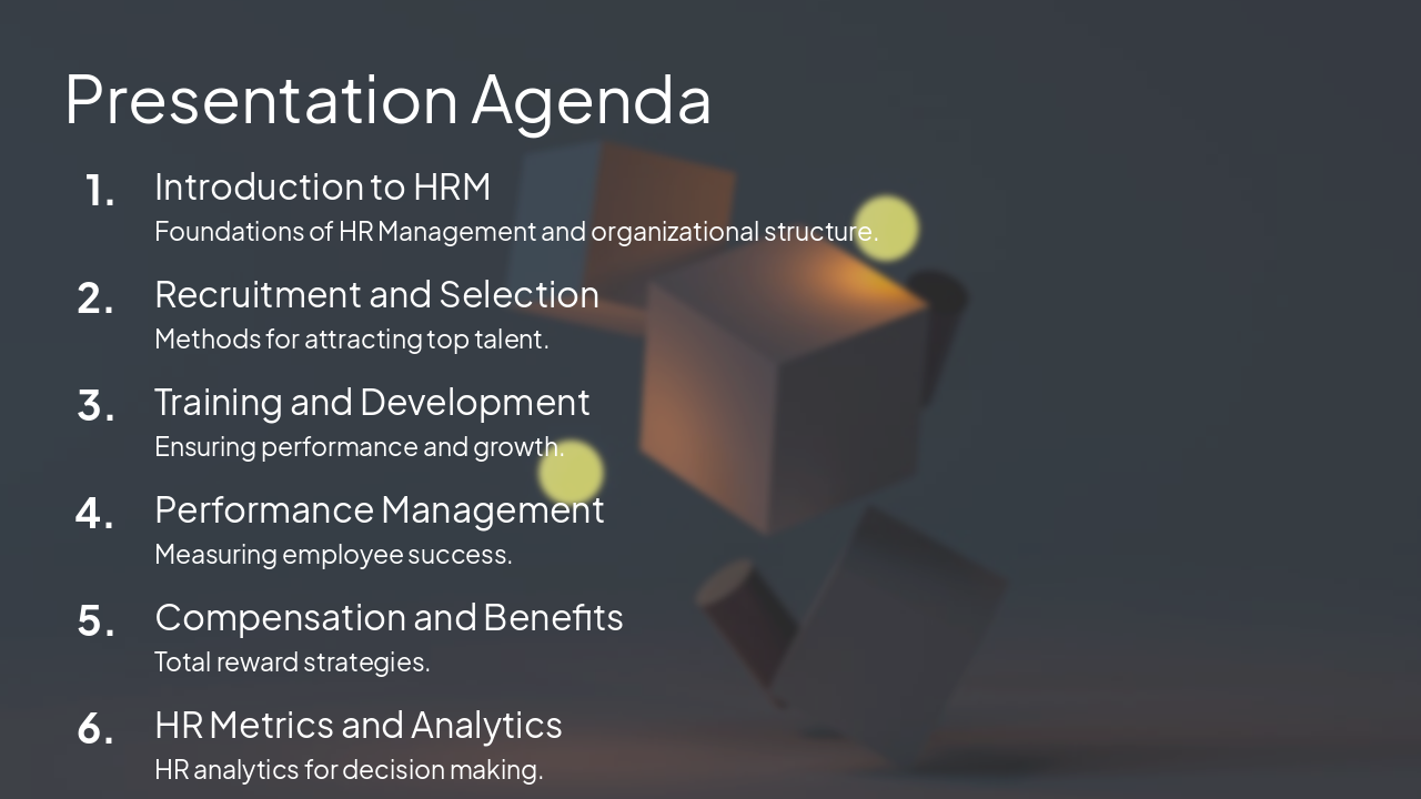 Slide 2 - Presentation Agenda