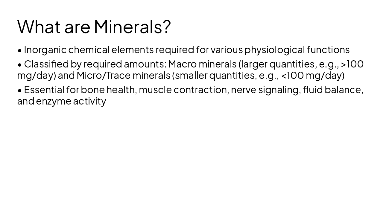 Slide 8 - What are Minerals?