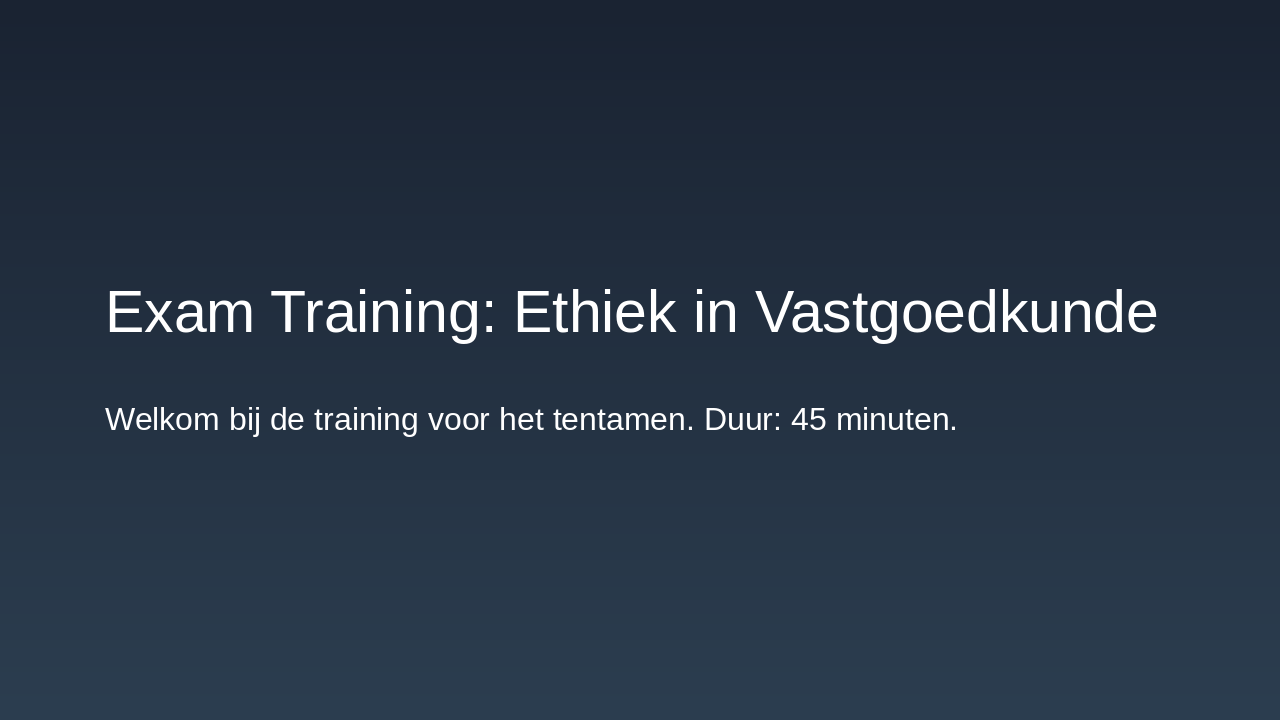 Ethics Training for Real Estate Exam