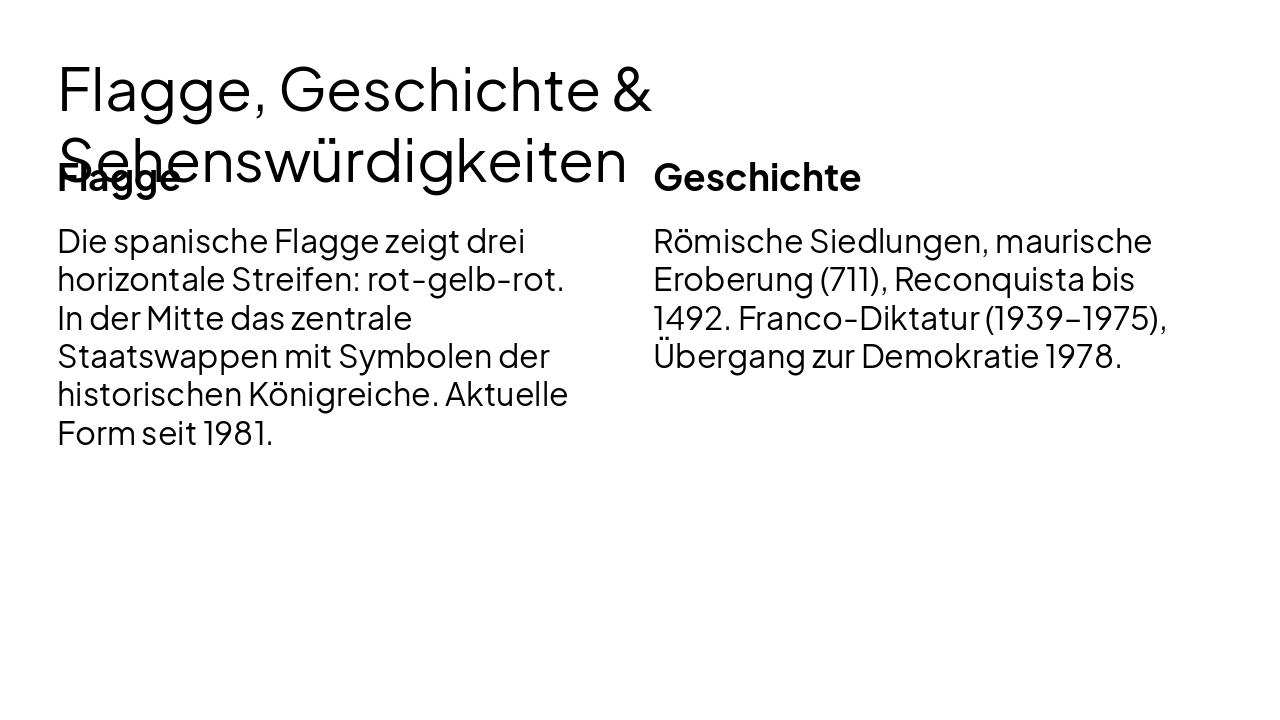 Slide 3 - Flagge, Geschichte & Sehenswürdigkeiten