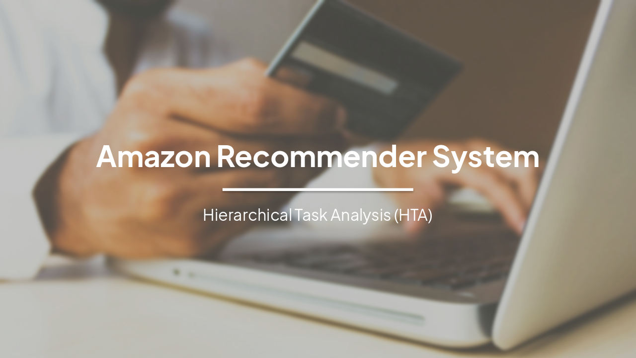 Amazon Recommender System: HTA of Personalized Purchase Jour
