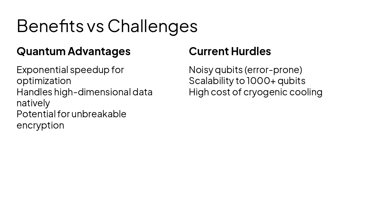 Slide 14 - Benefits vs Challenges
