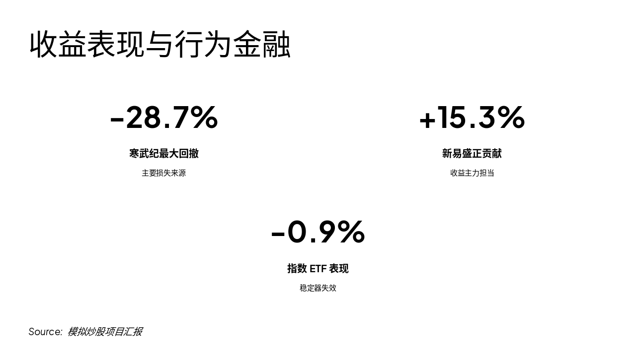 Slide 3 - 收益表现与行为金融