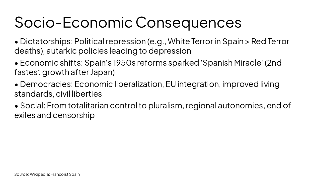 Slide 14 - Socio-Economic Consequences