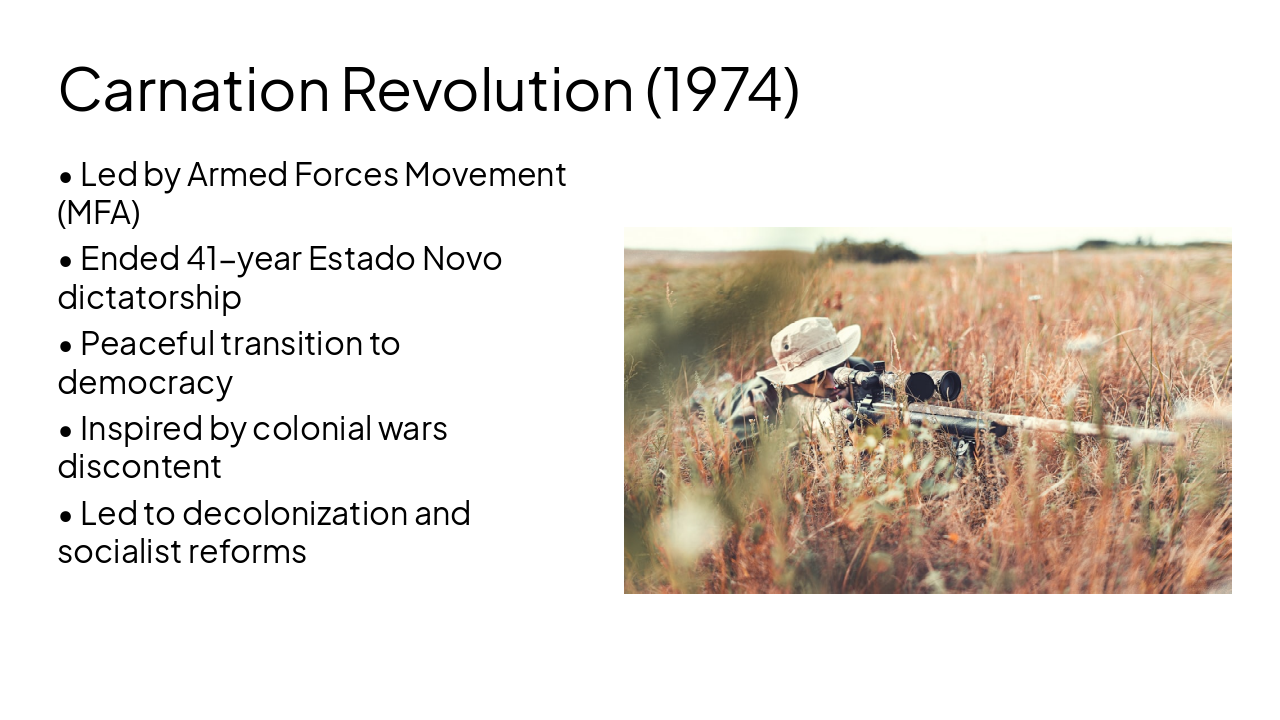 Slide 9 - Carnation Revolution (1974)
