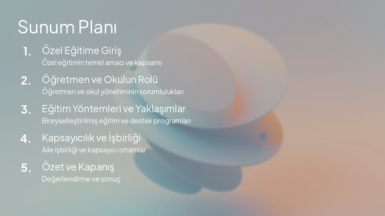 Slide 5 - Sunum Planı