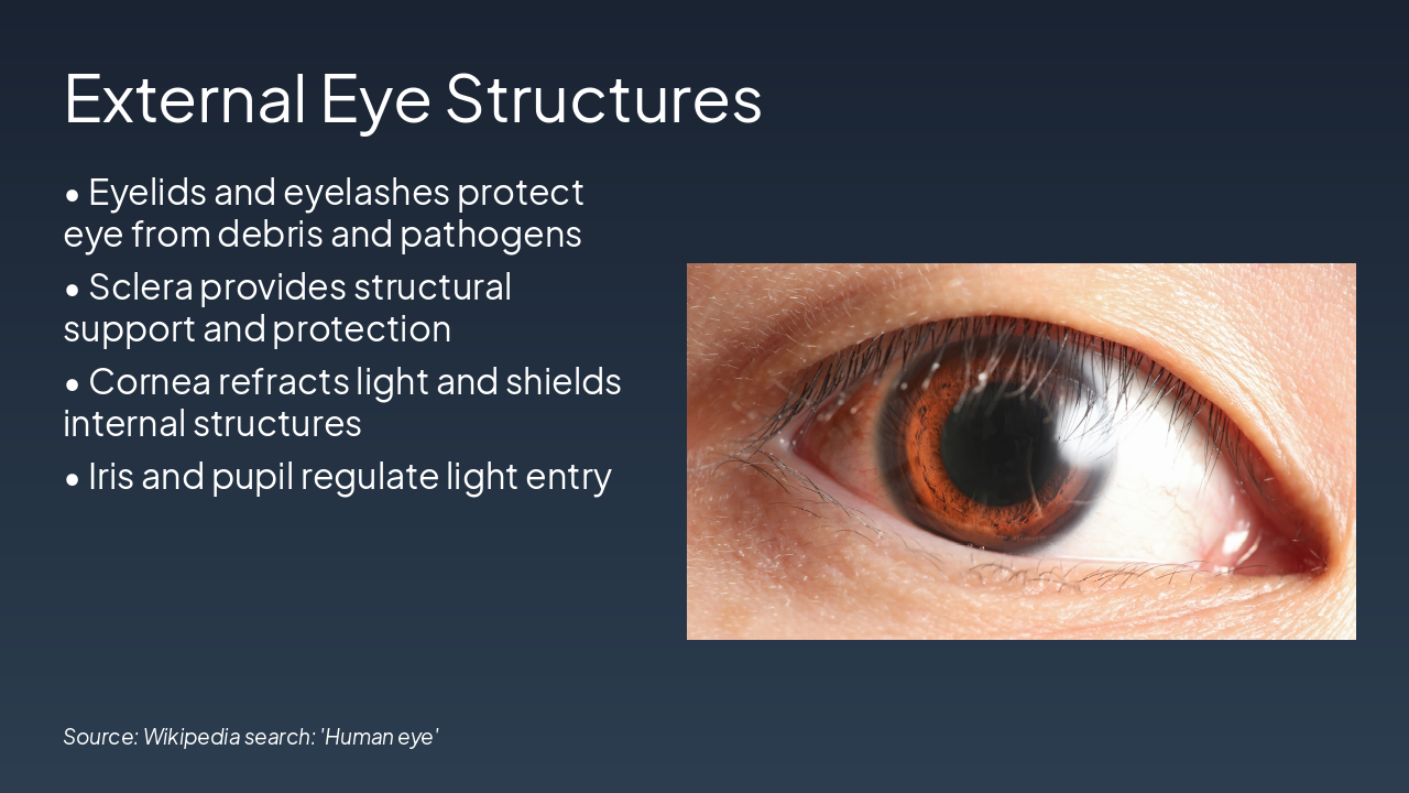 Slide 3 - External Eye Structures