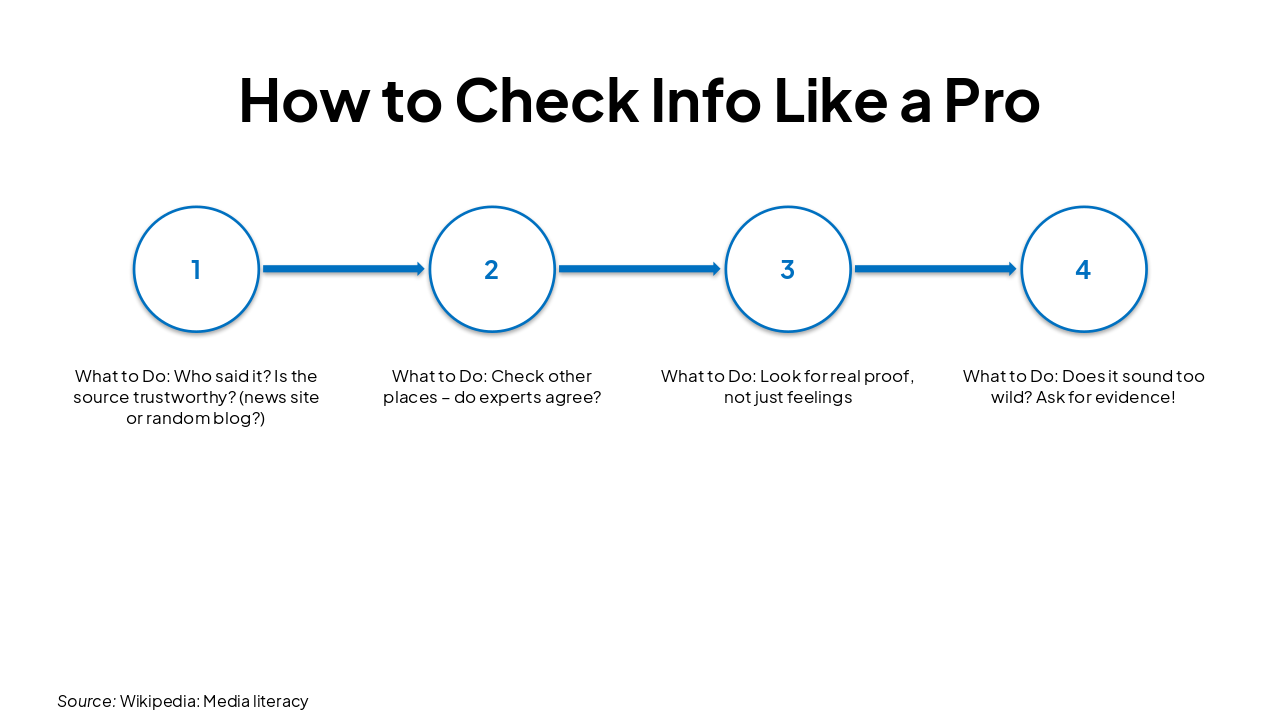 Slide 4 - How to Check Info Like a Pro