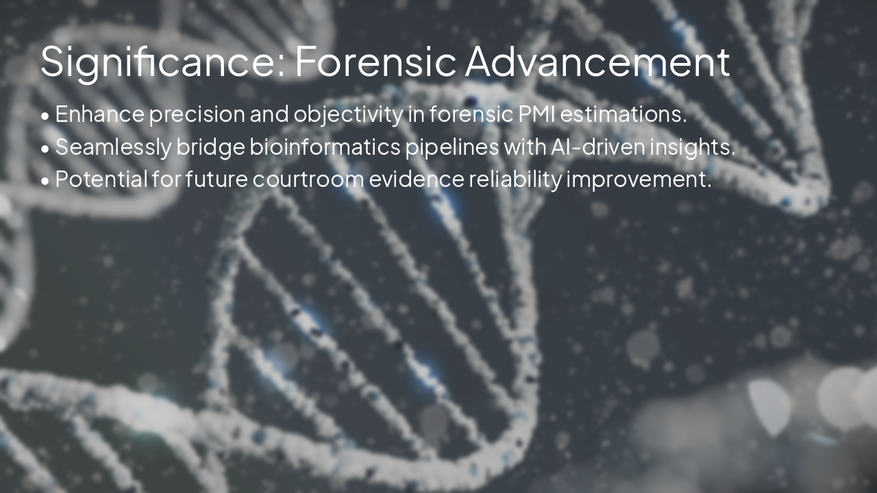Slide 9 - Significance: Forensic Advancement