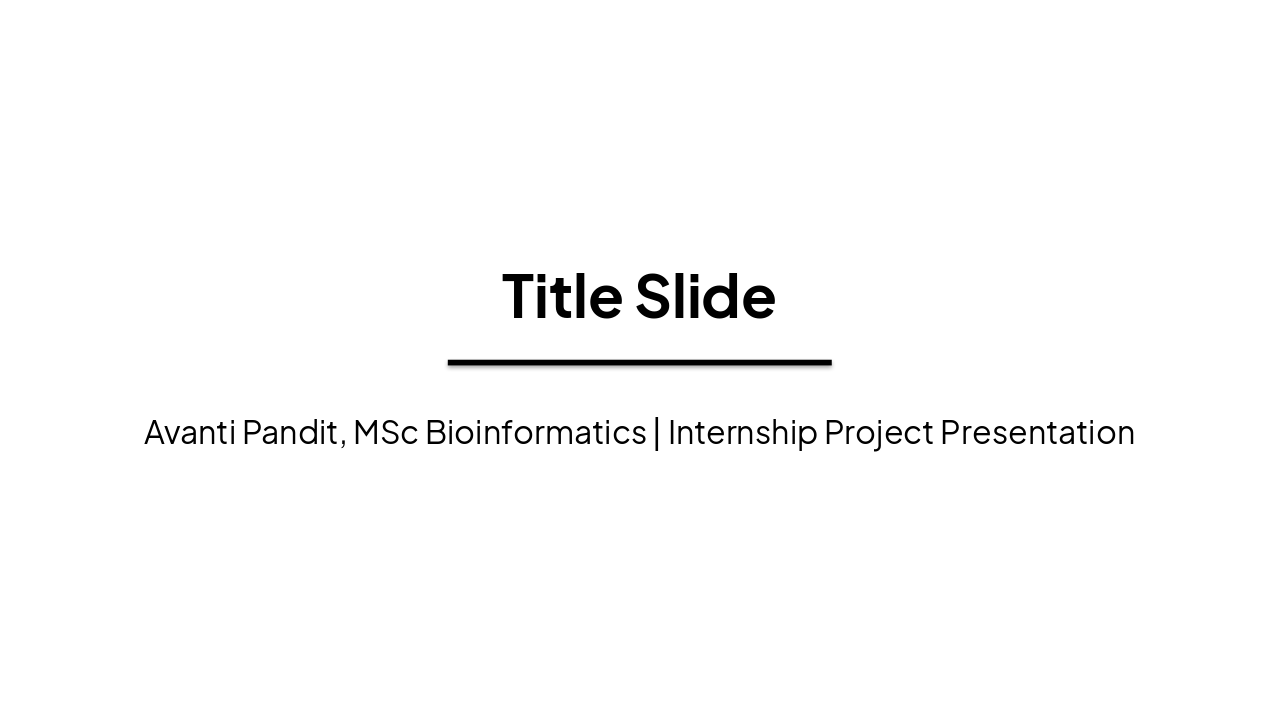 Slide 1 - Title Slide