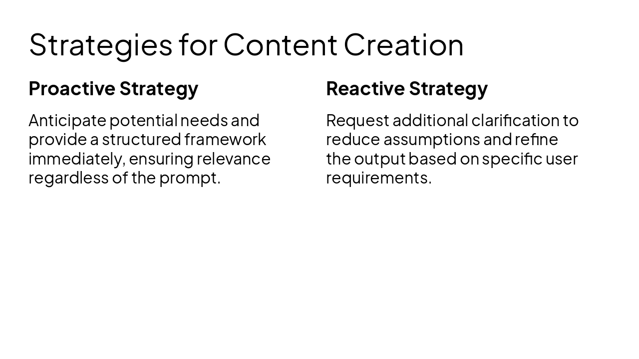 Slide 4 - Strategies for Content Creation