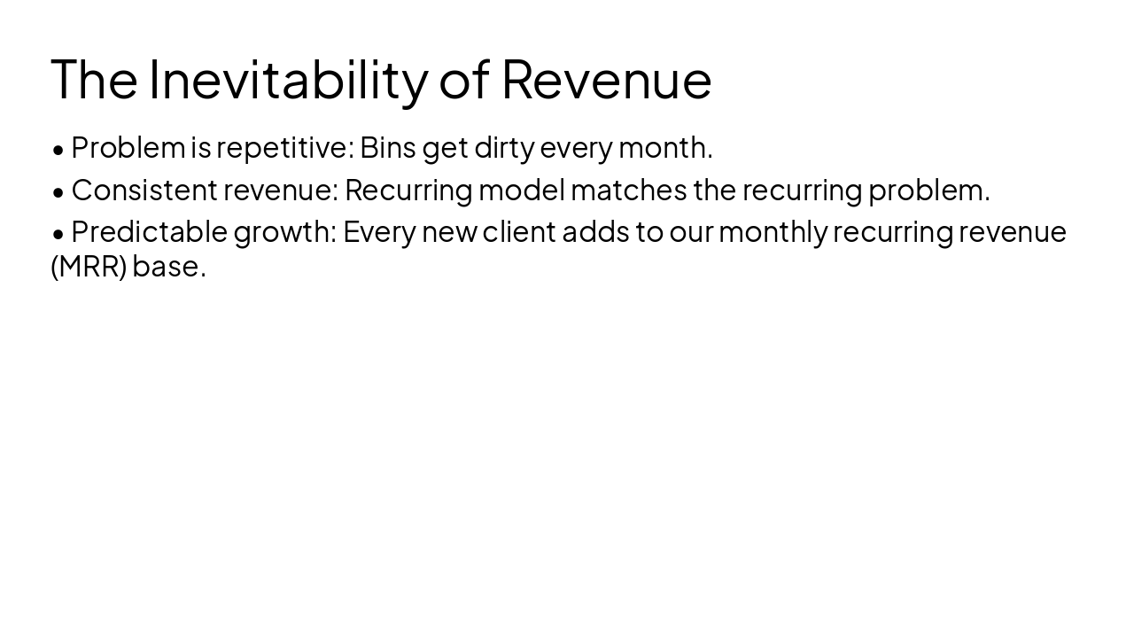Slide 7 - The Inevitability of Revenue