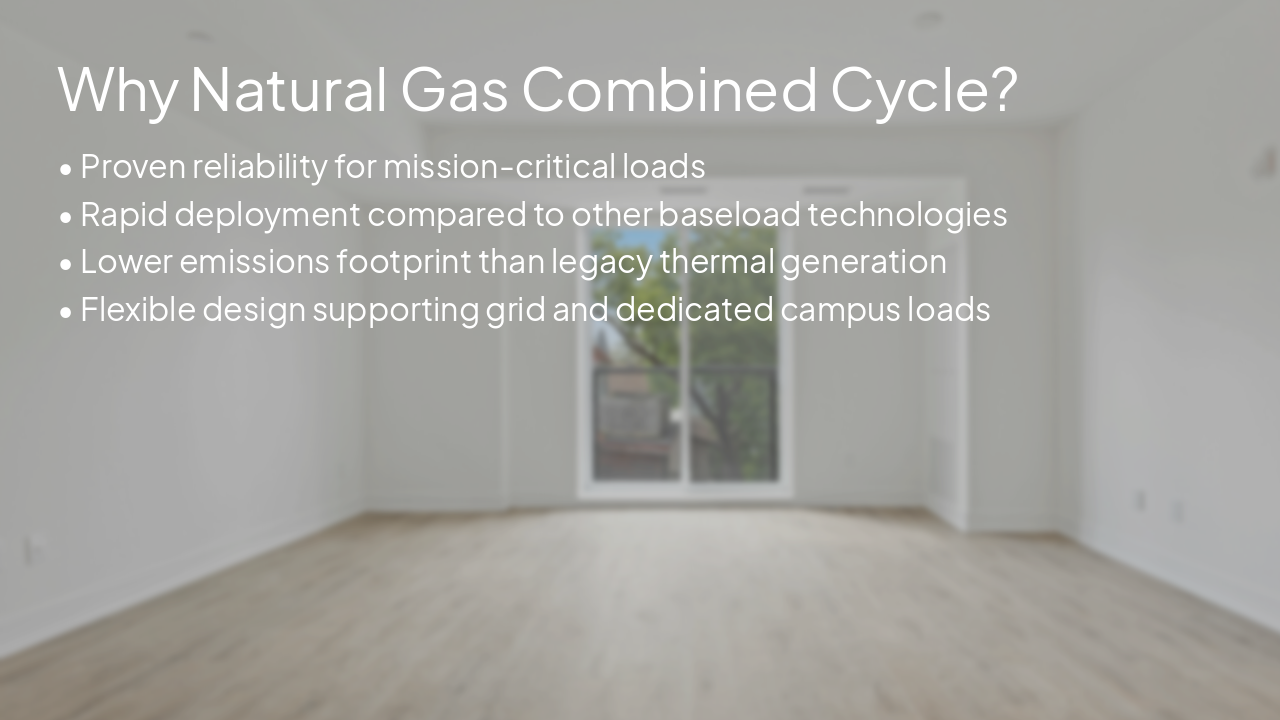Slide 12 - Why Natural Gas Combined Cycle?