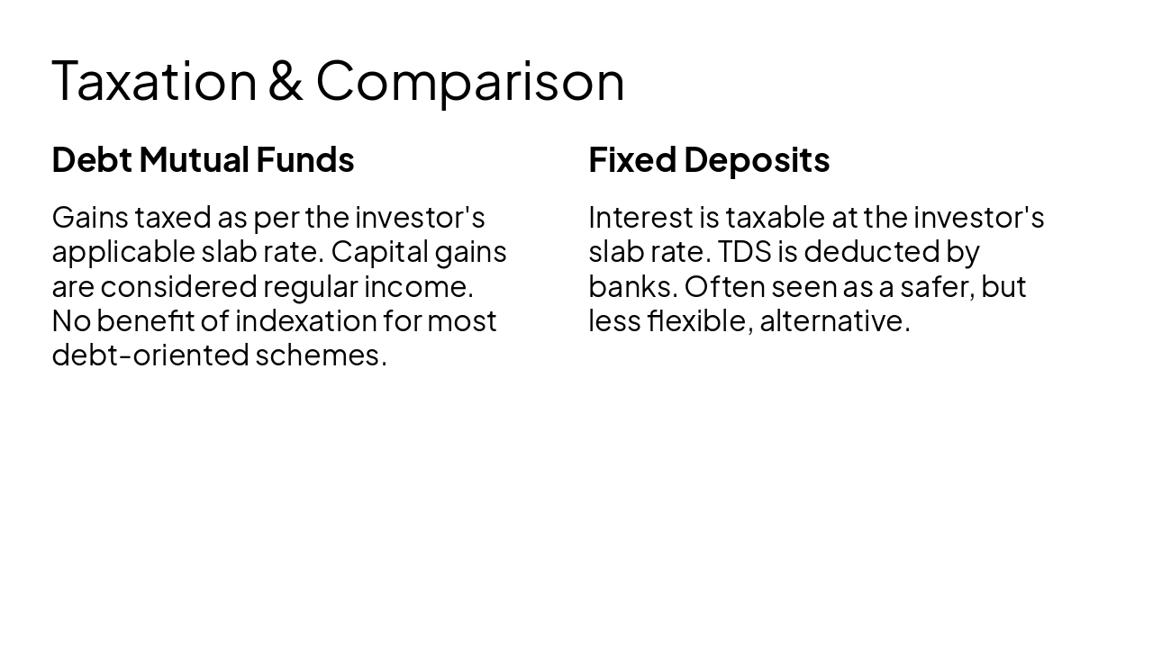 Slide 14 - Taxation & Comparison
