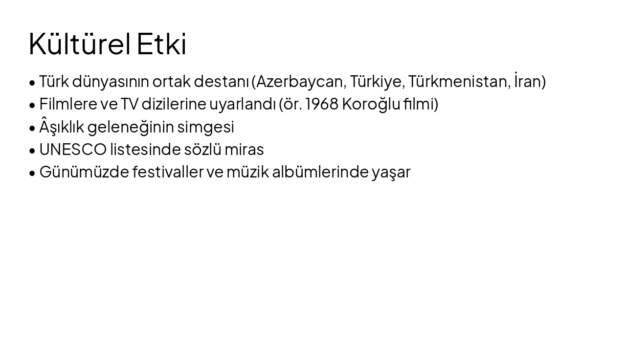Slide 14 - Kültürel Etki