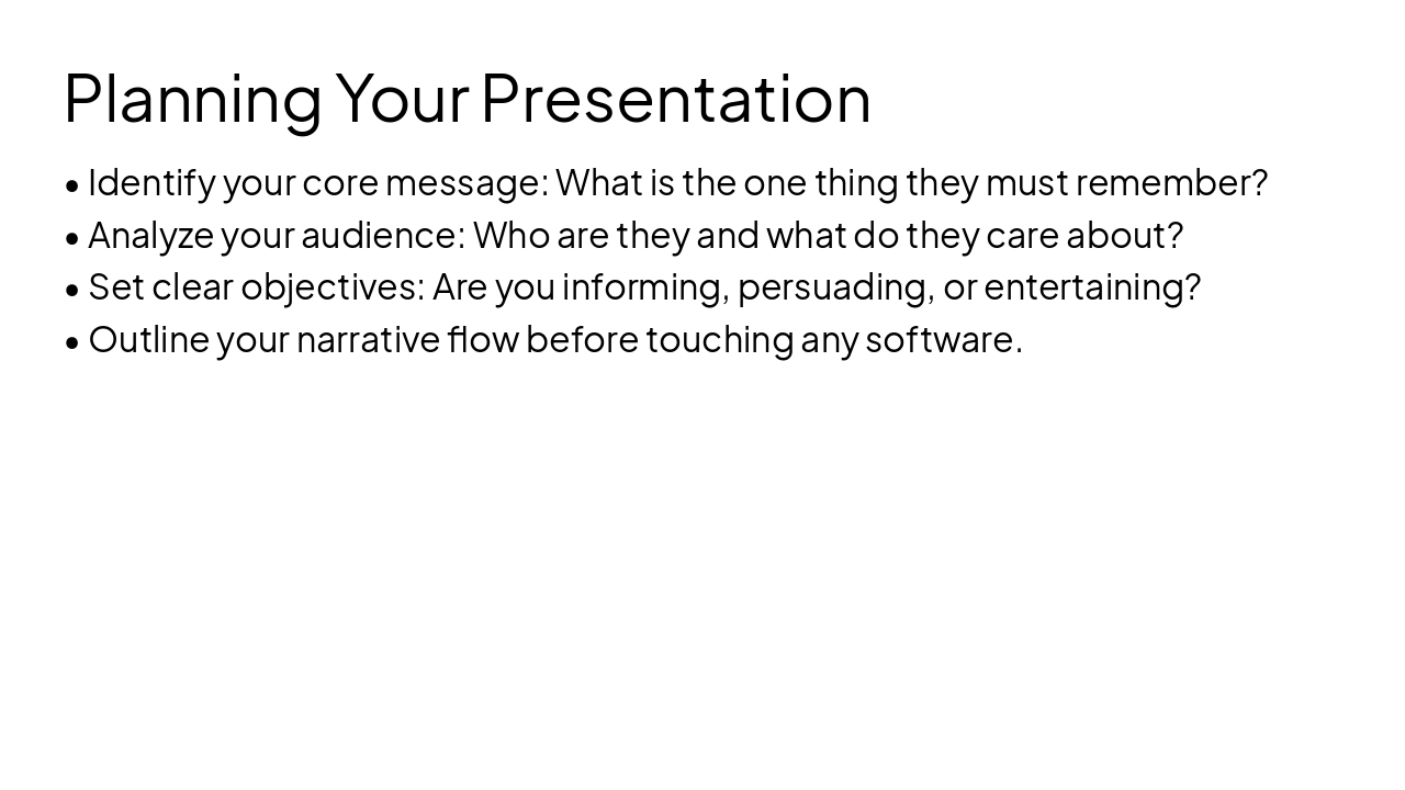 Slide 3 - Planning Your Presentation