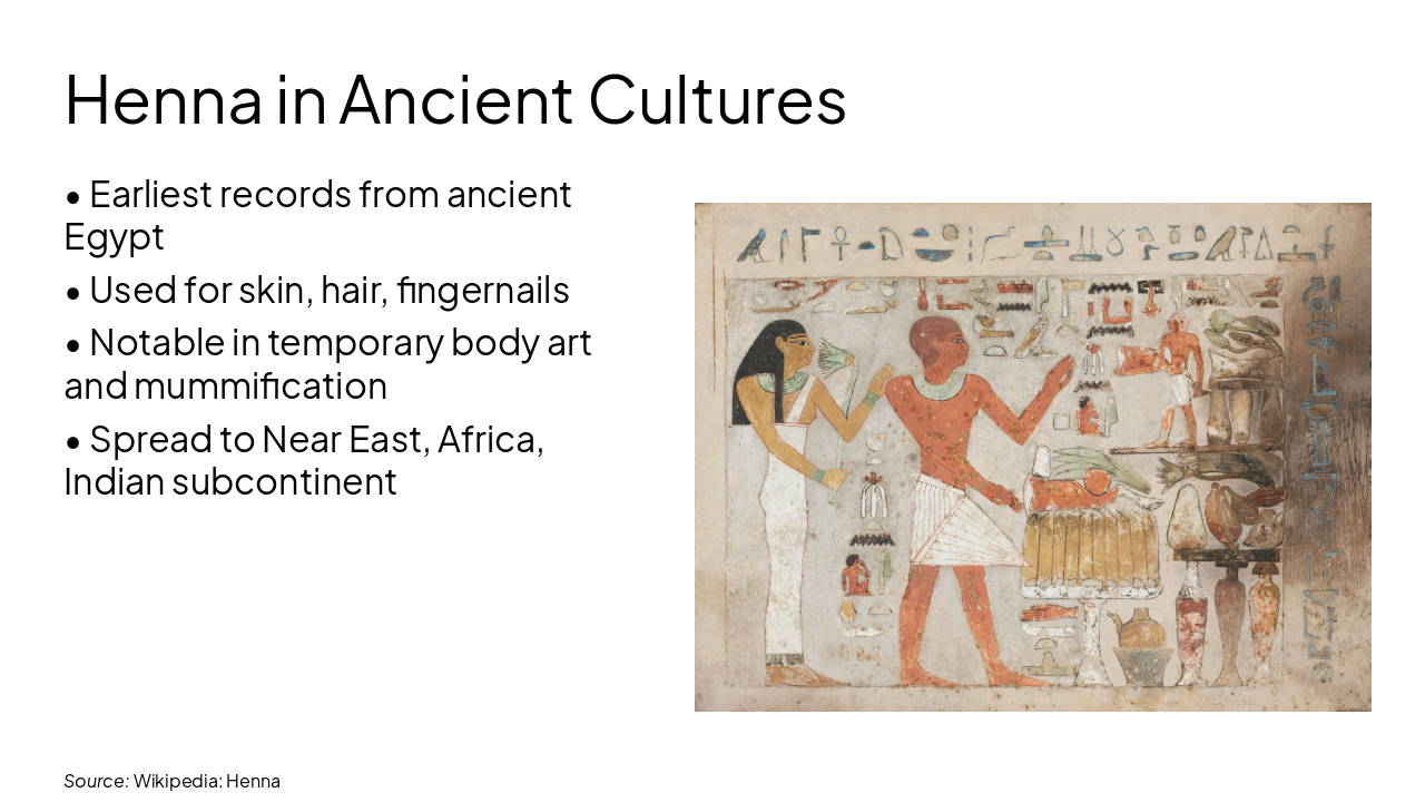 Slide 8 - Henna in Ancient Cultures