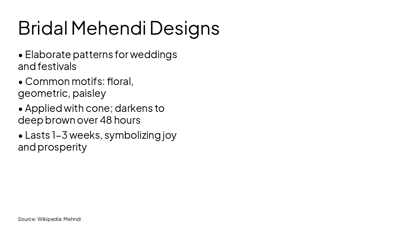 Slide 14 - Bridal Mehendi Designs