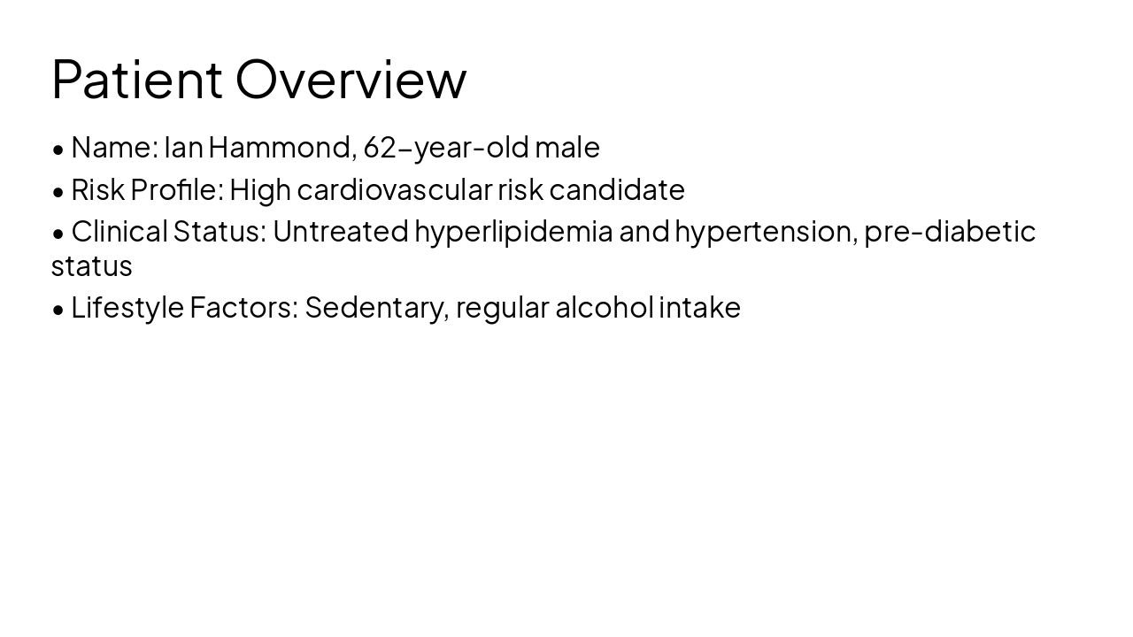 Slide 3 - Patient Overview