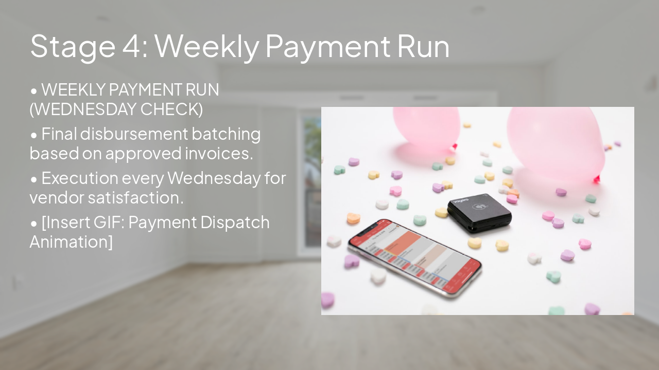 Slide 6 - Stage 4: Weekly Payment Run