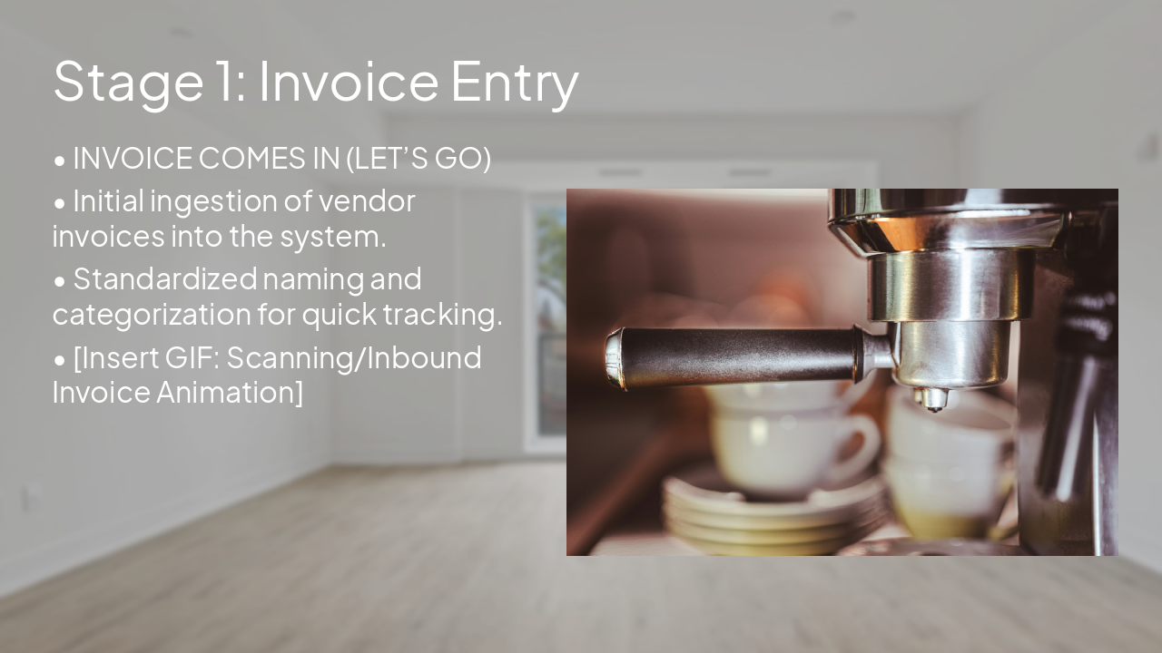 Slide 3 - Stage 1: Invoice Entry