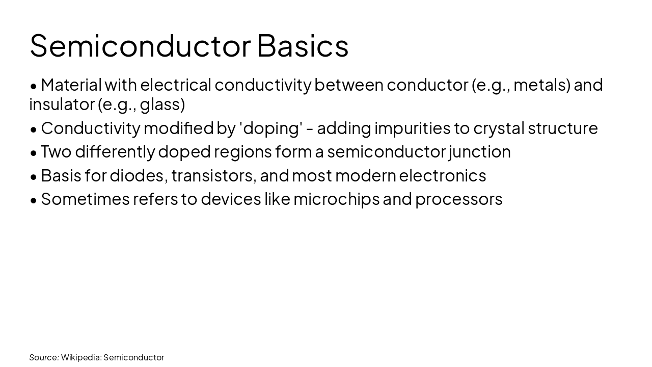 Slide 4 - Semiconductor Basics