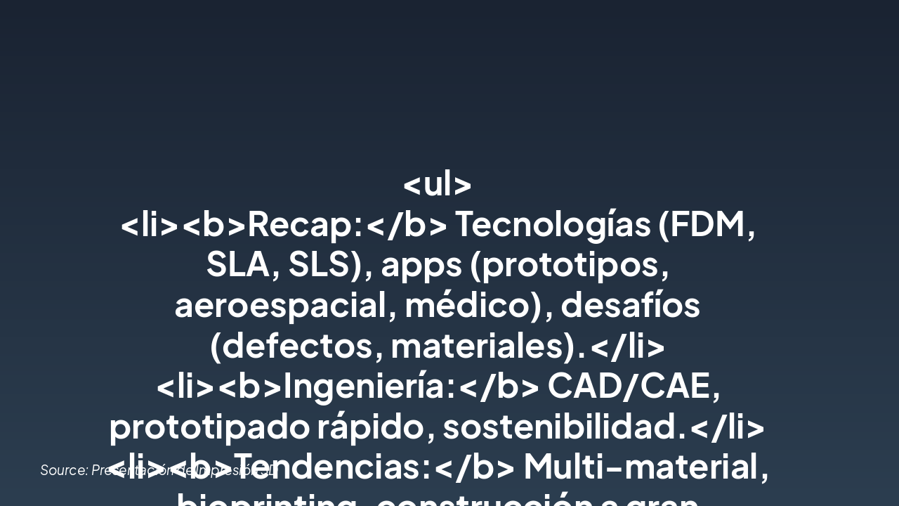 Slide 8 - Conclusión y Futuro