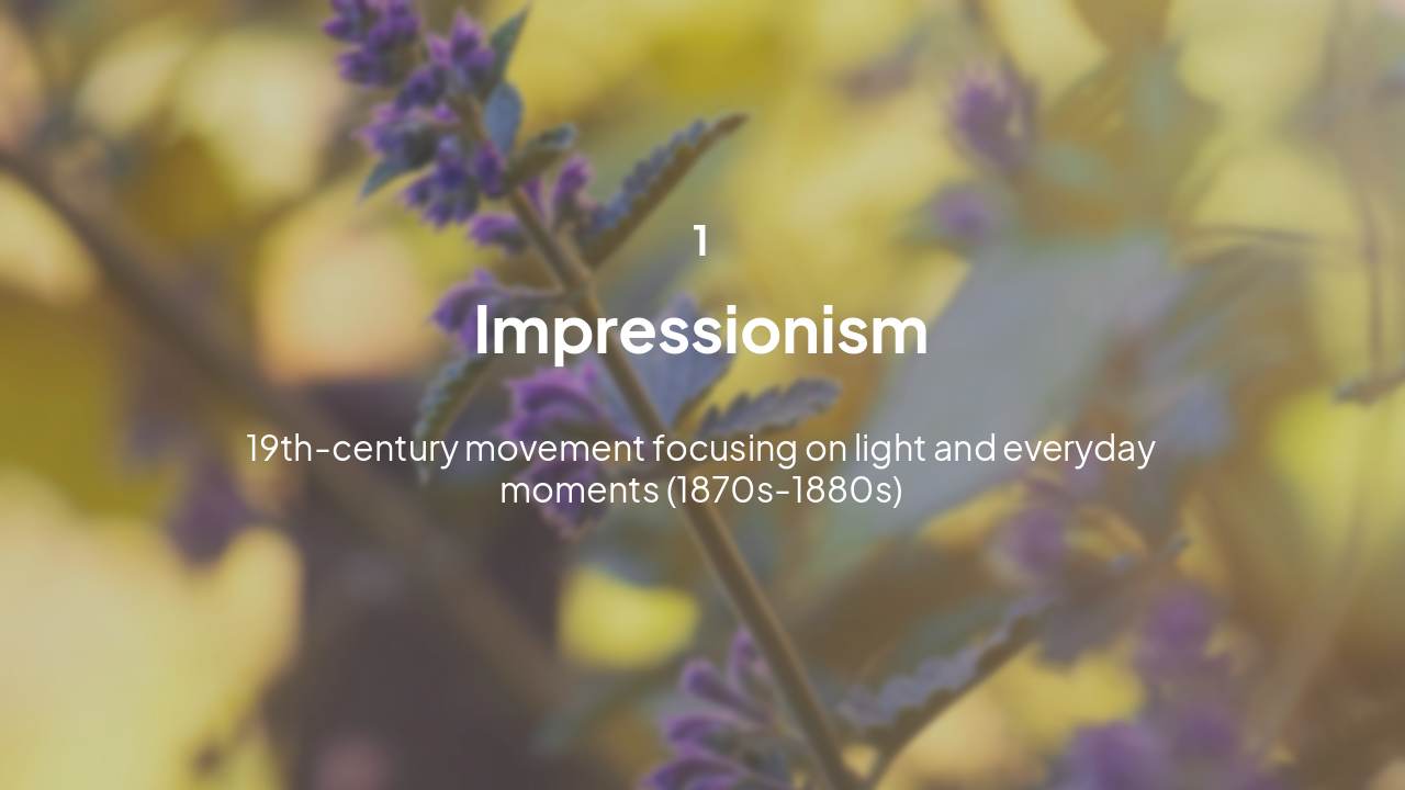 Slide 3 - Impressionism