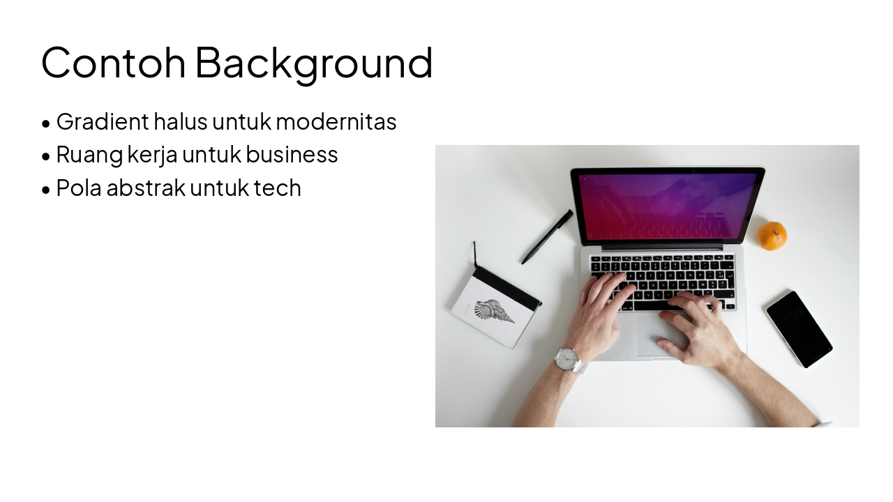 Slide 8 - Contoh Background