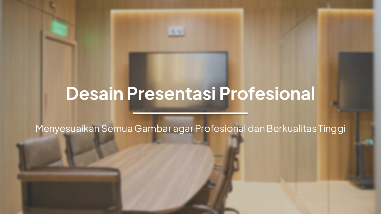 Desain Presentasi Profesional: Gambar Berkualitas Tinggi