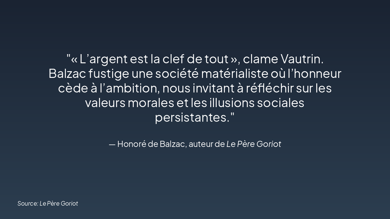 Slide 7 - Conclusion sur le message du roman