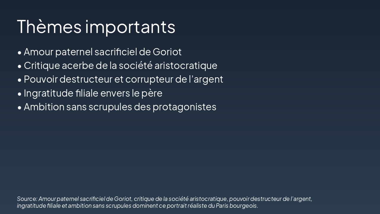 Slide 5 - Thèmes importants
