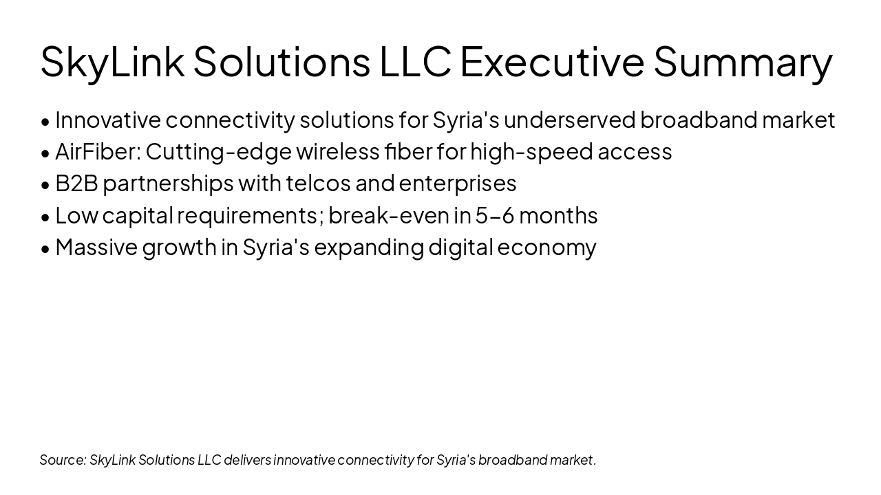 SkyLink AirFiber: Syria Broadband Revolution