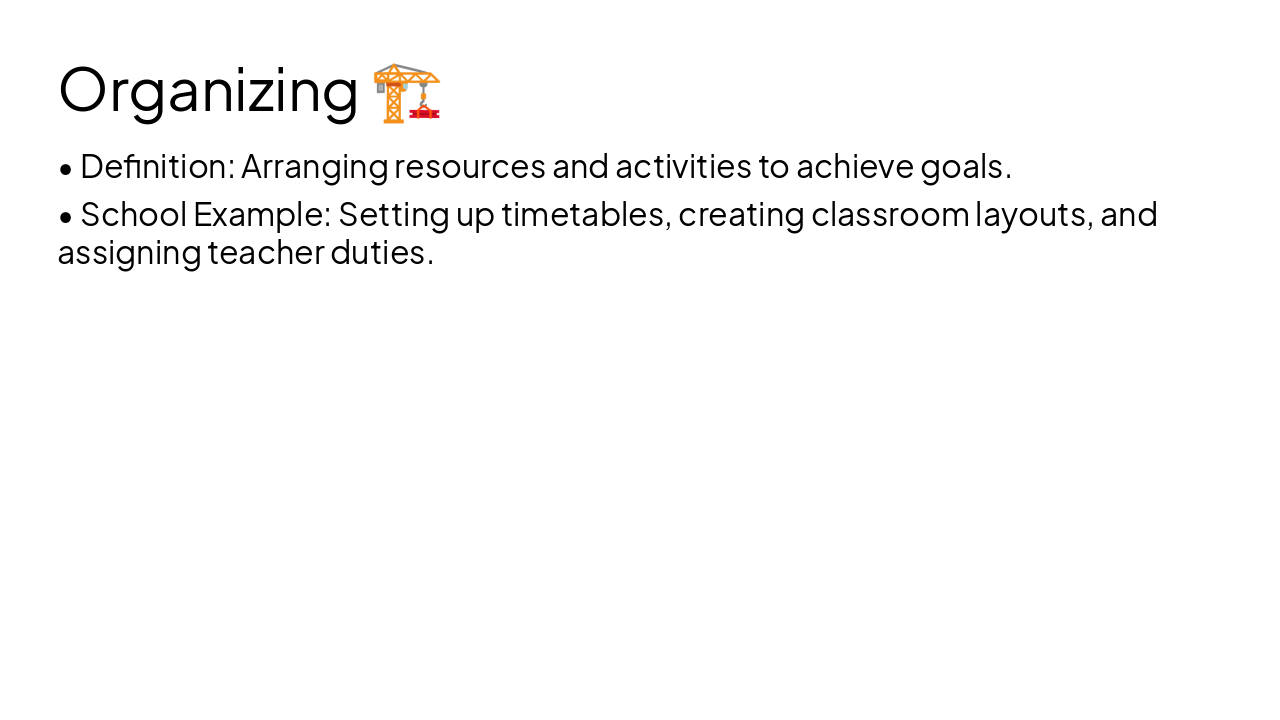 Slide 12 - Organizing ποΈ