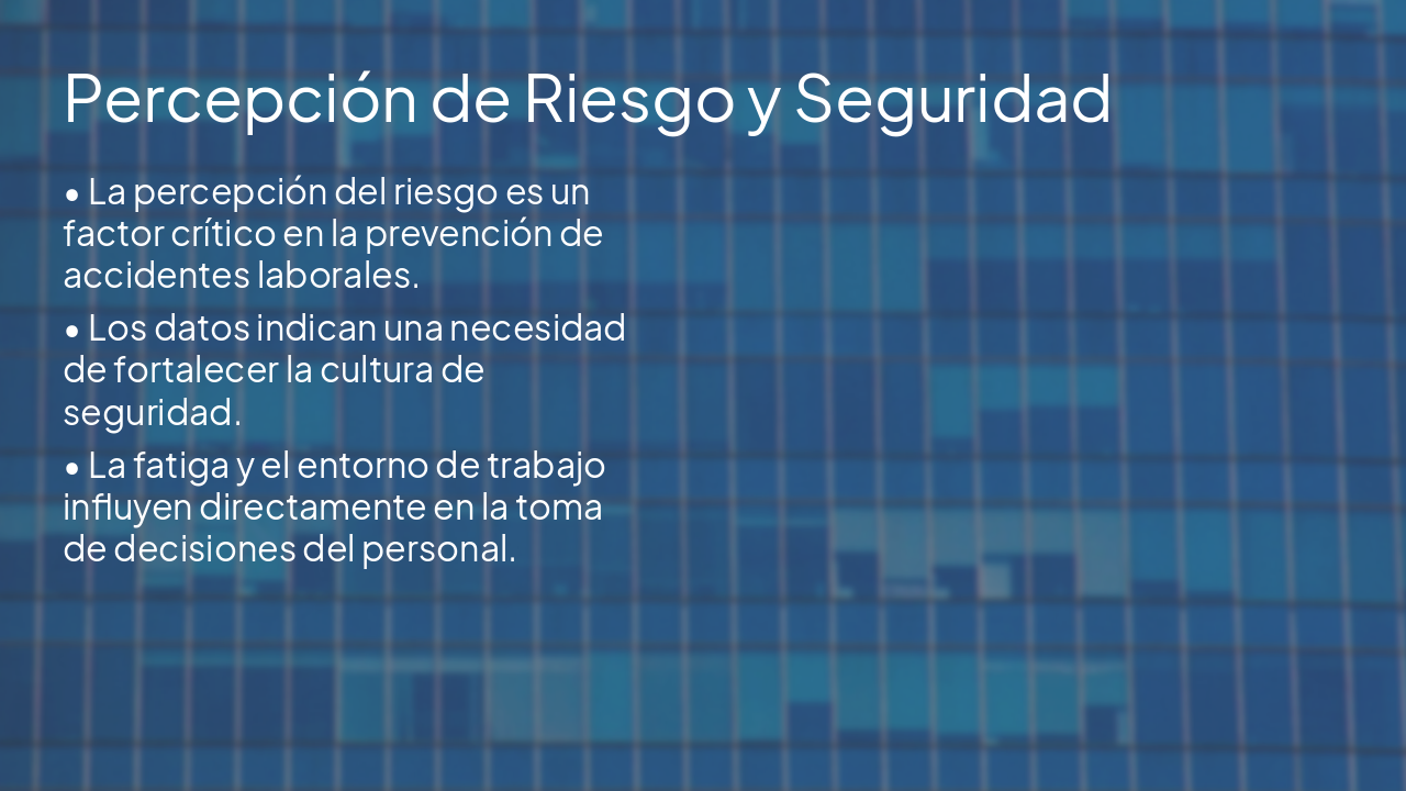 Slide 4 - Percepción de Riesgo y Seguridad