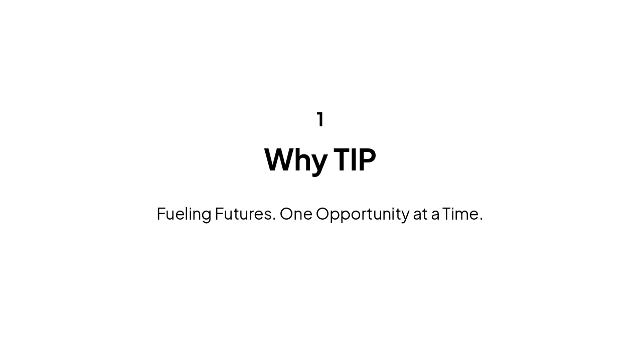 Slide 3 - Why TIP