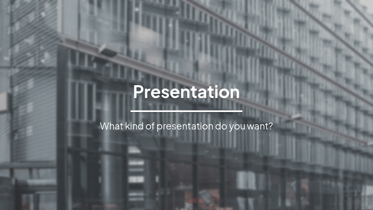Presentation Starter