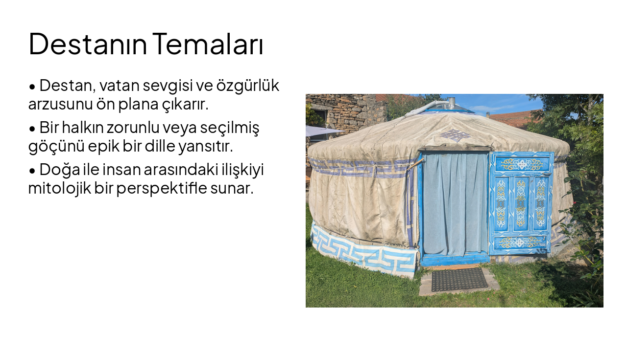 Slide 5 - Destanın Temaları