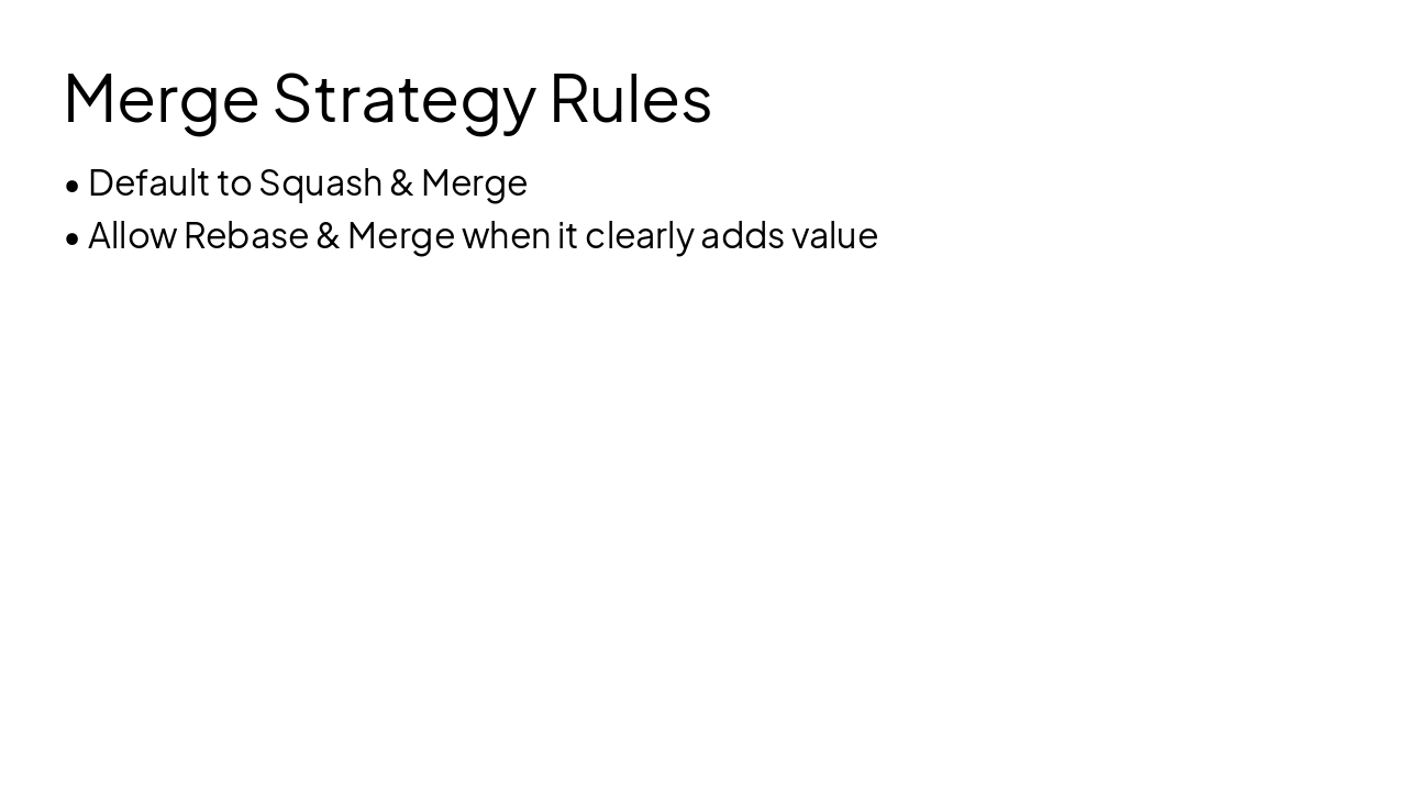 Slide 6 - Merge Strategy Rules
