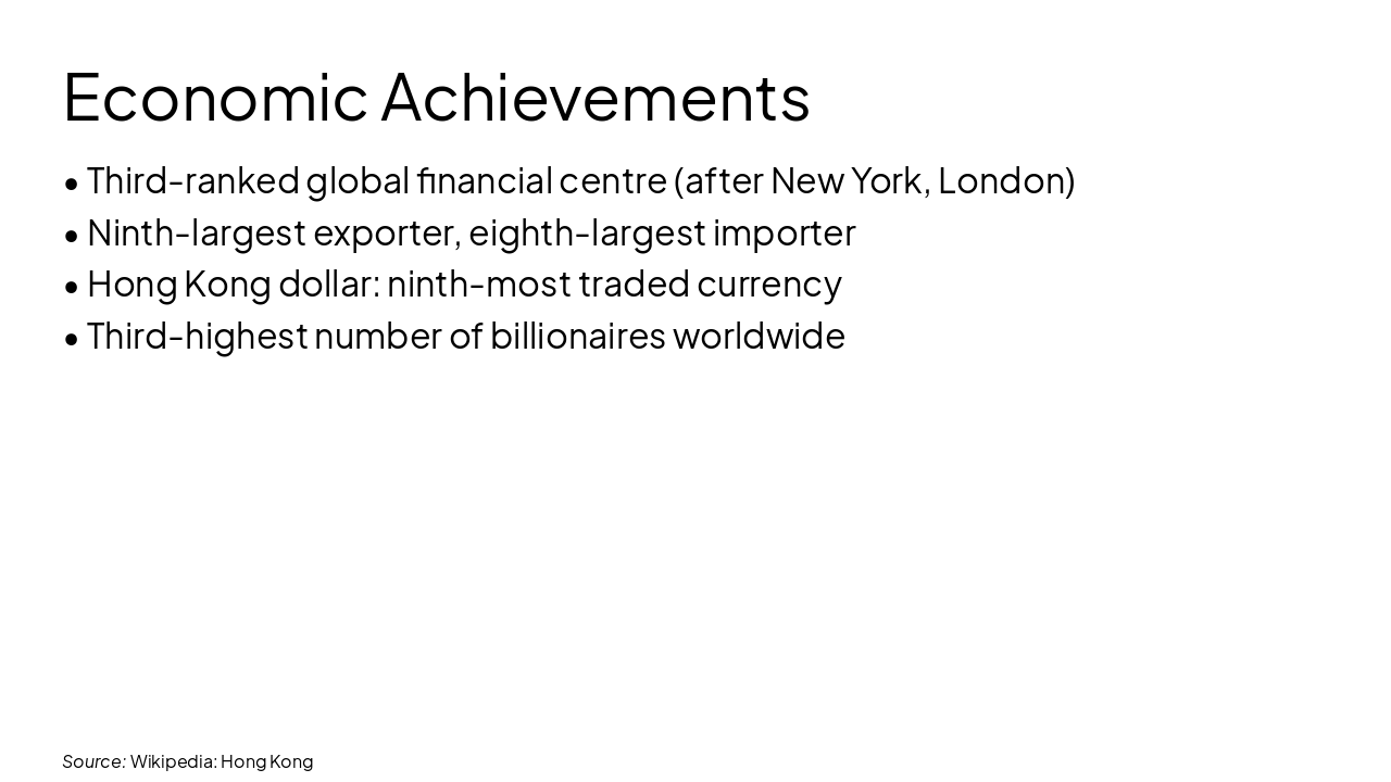 Slide 10 - Economic Achievements