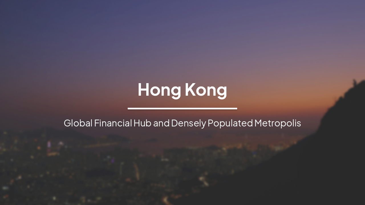 Slide 1 - Hong Kong