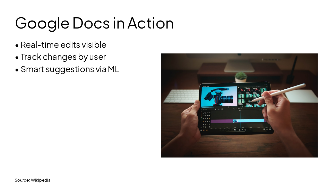 Slide 12 - Google Docs in Action