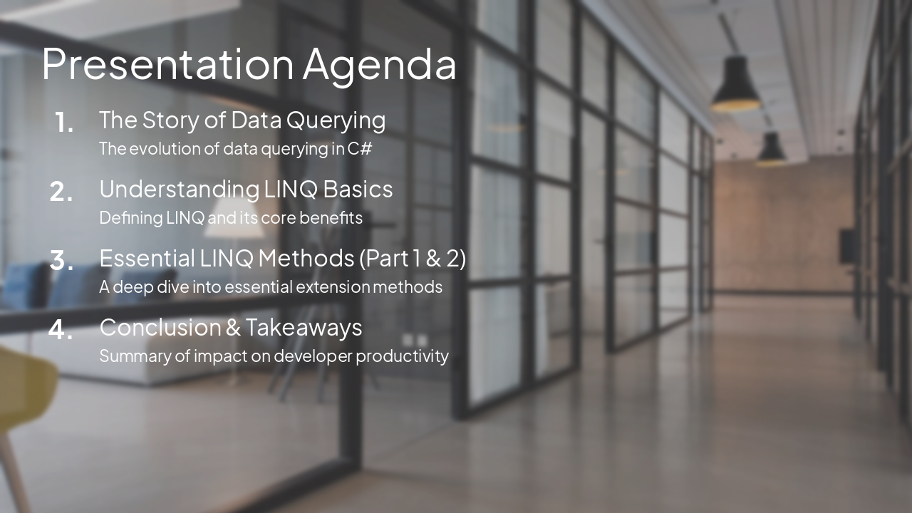 Slide 2 - Presentation Agenda