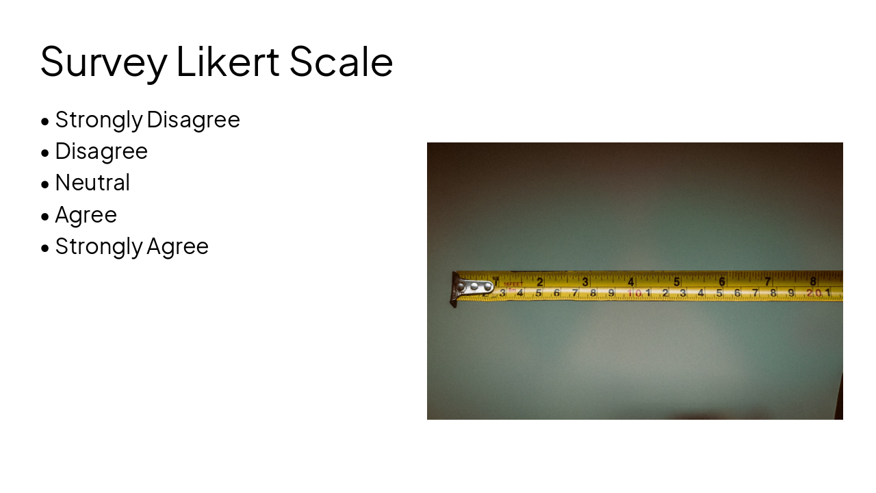 Slide 8 - Survey Likert Scale