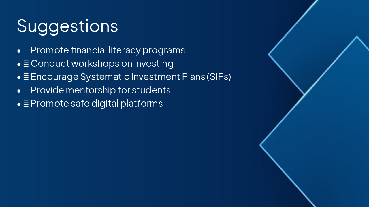 Slide 13 - Suggestions