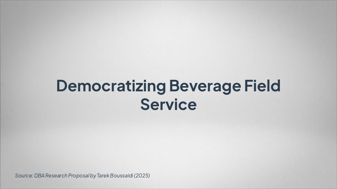 AI-Powered Field Service in Beverages