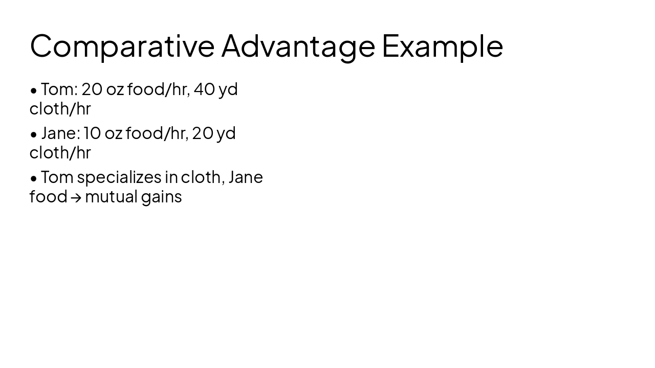 Slide 14 - Comparative Advantage Example