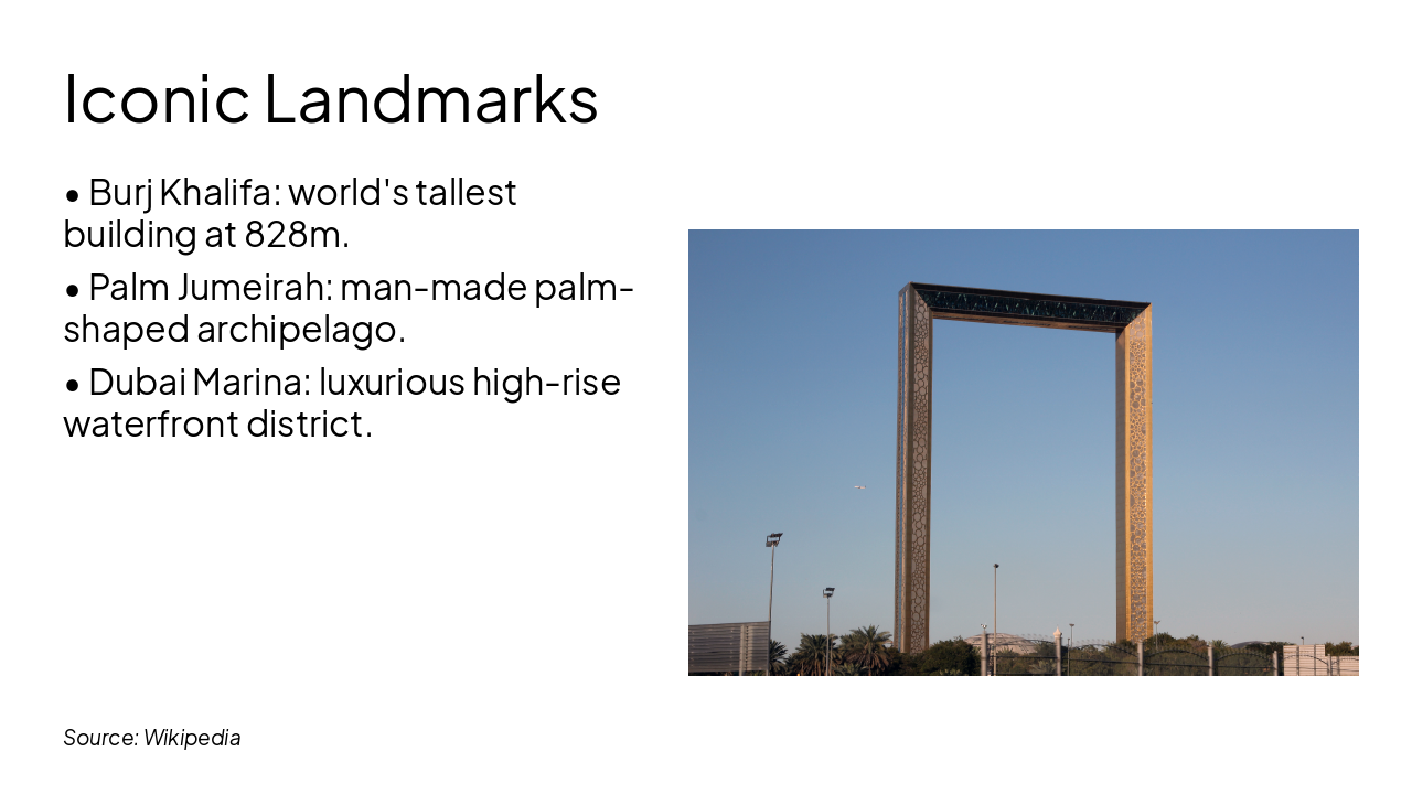 Slide 5 - Iconic Landmarks