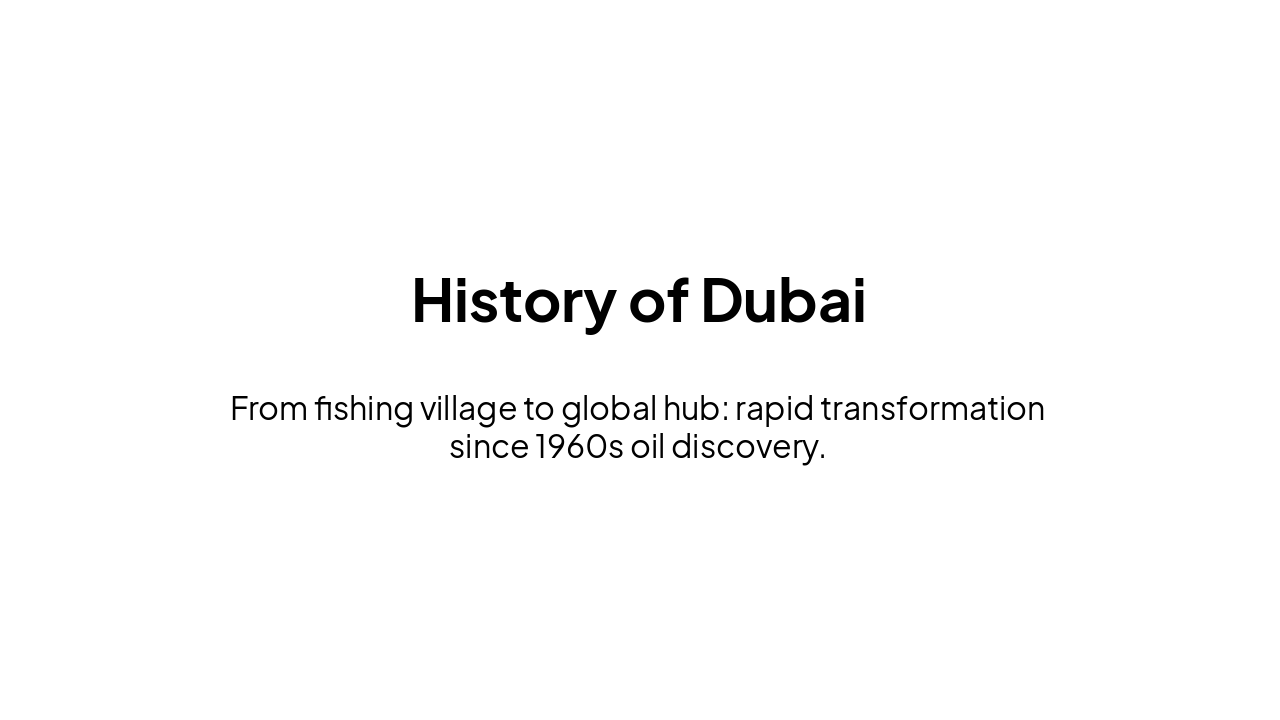 Slide 3 - History of Dubai