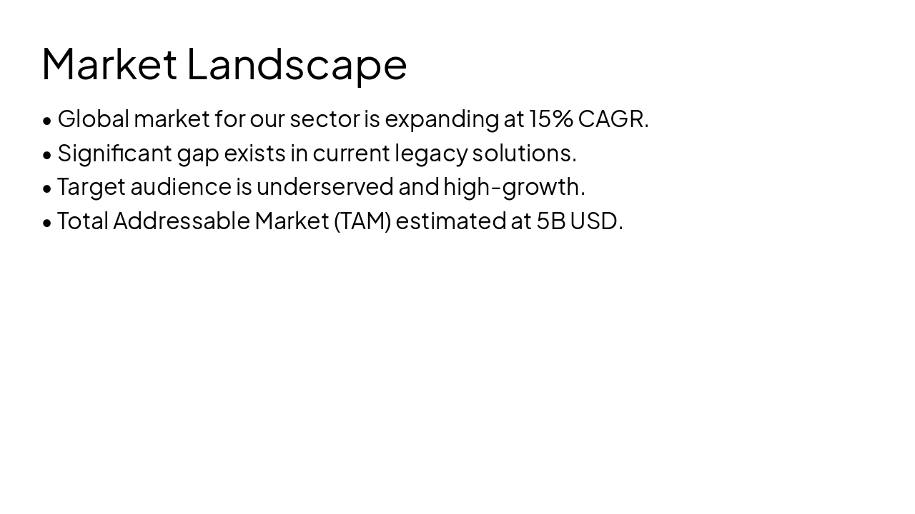 Slide 3 - Market Landscape